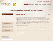 Tablet Screenshot of instytutdmt.pl